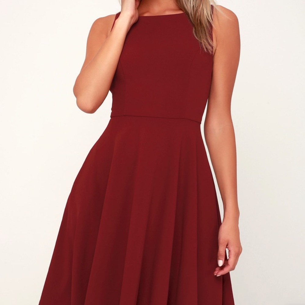 Open back skater dress from Lulu’s